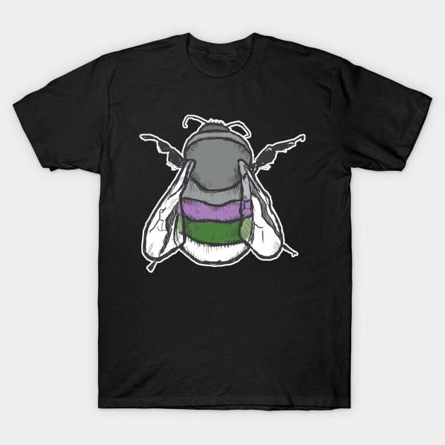 Genderqueer Bee T-Shirt by theartfulscientist